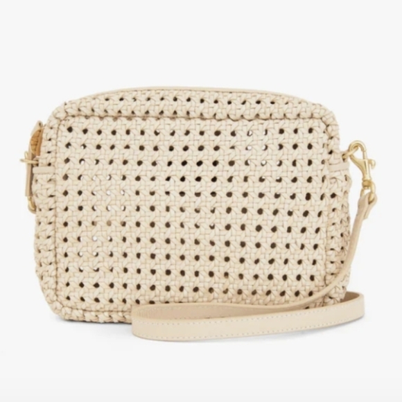 Clare V Handbags - Clare V Midi Sac In Cream Rattan
